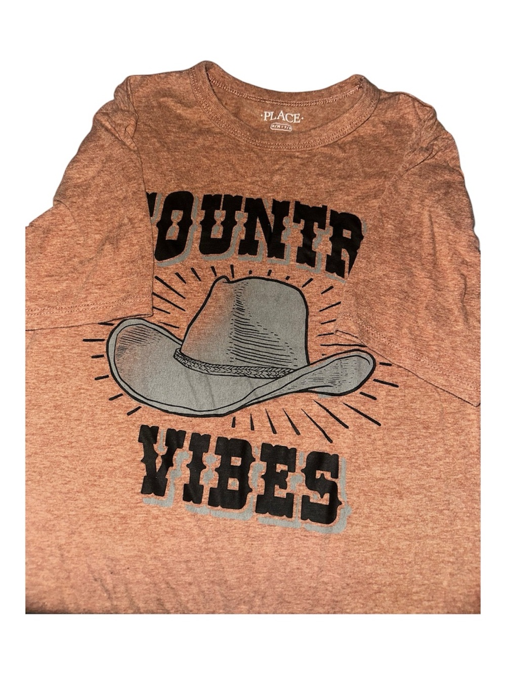 The Children's Place Rust Graphic 'Country Vibes' Tee